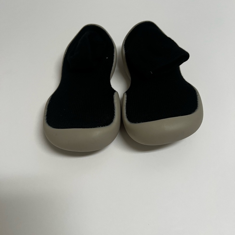 3/$15 Toddler Black and Gray Sock Shoes